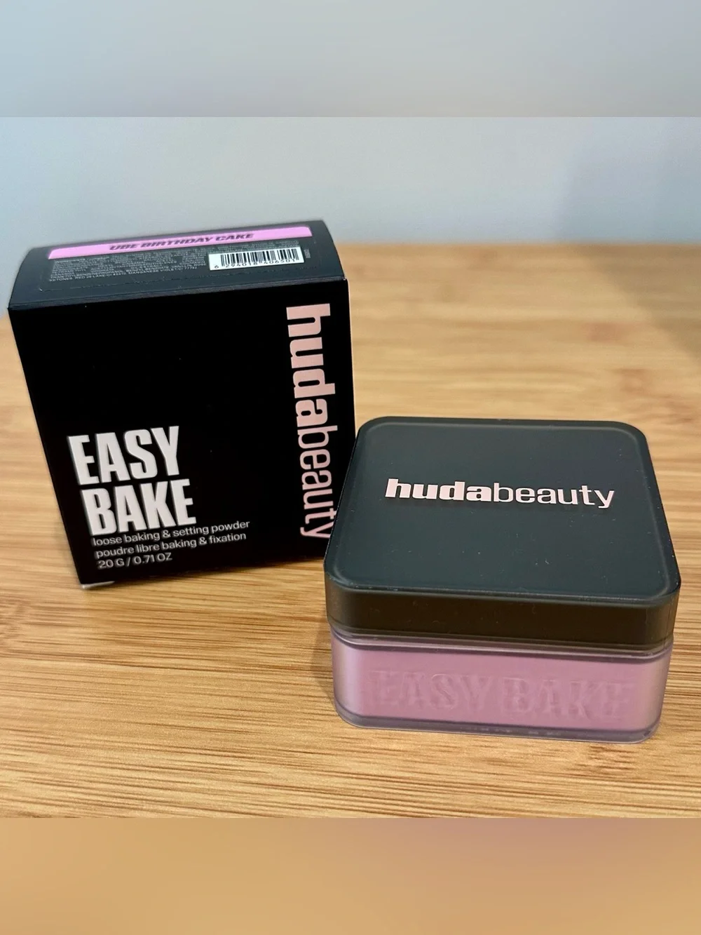 NWB Huda Beauty Easy Bake Loose Baking & Setting Powder Shade Ube Birthday Cake